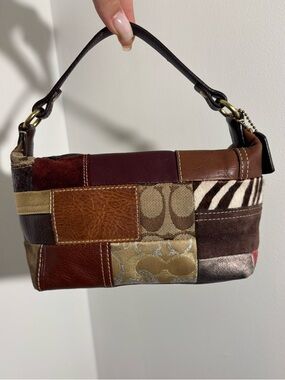 Rare Coach patchwork shoulder bag